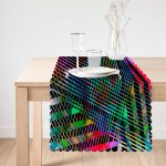 - Runner-4091-1 - Realhomes Rengarenk Karmaşık Geometrik Desenli Özel Tasarım Dijital Baskılı Modern Runner Realhomes