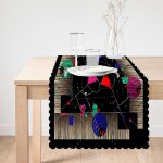 Geometrik Motifli Özel Tasarım Dijital Baskılı Modern Runner Realhomes