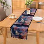 - Runner-4110 - Realhomes Geometrik Motifli Özel Tasarım Dijital Baskılı Modern Runner Realhomes