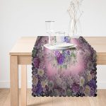 - Runner-4138-1 - Realhomes Çiçek Desenli Özel Tasarım Dijital Baskılı Modern Runner Realhomes