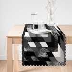 - Runner-4141-1 - Realhomes Geometrik Motifli Özel Tasarım Dijital Baskılı Modern Runner Realhomes