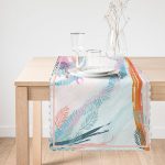 - Runner-4151-1 - Realhomes Modern Mavi Ve Turuncu Tasarımlı Dijital Baskılı Runner Realhomes