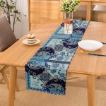 - Runner-4155 - Realhomes Modern Mavi Temalı Özel Tasarım Dijital Baskılı Runner Realhomes