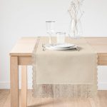 - Runner-4159-1 - Realhomes Krem Rengi Özel Tasarım Dijital Baskılı Runner Realhomes