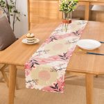 - Runner-4182 - Realhomes Beyaz Zemin Modern Gül Motifli Özel Tasarım Runner Realhomes