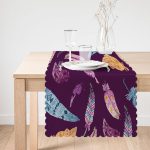 Kuş Tüyü Motifli Özel Tasarım Runner Realhomes