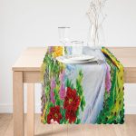 - Runner-4252-1 - Realhomes Modern Tavus Kuşu Tasarımlı Dijital Baskılı Runner Realhomes