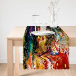 Sulu Boya Desenli Özel Tasarım Runner Realhomes