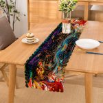 Sulu Boya Desenli Özel Tasarım Runner Realhomes