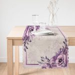 Çiçek Desenli Özel Tasarım Dijital Baskılı Modern Runner Realhomes