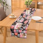 Geometrik Şekil İçinde Modern Gül Tasarımlı Runner Realhomes