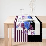 - Runner-4272-1 - Realhomes Mor Çizgi Ve Siyahın Uyumu Tasarımlı Runner Realhomes