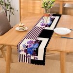 - Runner-4272 - Realhomes Mor Çizgi Ve Siyahın Uyumu Tasarımlı Runner Realhomes