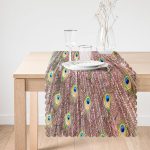 Modern Tavus Kuşu Motifli Özel Tasarım Runner Realhomes