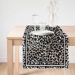 - Runner-4276-1 - Realhomes Leopar Desenli Özel Tasarım Dijital Baskılı Modern Runner Realhomes
