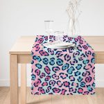 - Runner-4479-1 - Realhomes  Pembe  Desenli Puanlı Dijital Baskılı Bebek Odası Runner Realhomes