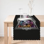 - Runner-5002-1 - Realhomes  Üçüncü Göz Motifli Özel Tasarım Dijital Baskılı Runner Realhomes