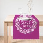 - Runner-506-1 - Realhomes  Home Sweet Home Dijital Baskılı Dekoratif Runner Realhomes