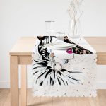 - Runner-5104-1 - Realhomes Şapkalı Fashion Girl Desenli Runner Realhomes