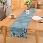 - Runner-5108 - Realhomes  Mavi Ahşap Zeminli Bahar Motifli Runner Realhomes