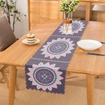 - Runner-5118 - Realhomes Gri Zeminde Mandala Baskılı Modern Runner Realhomes