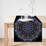 - Runner-5132-1 - Realhomes  Beyaz Zeminde Açık Renkte Mandala Runner Realhomes