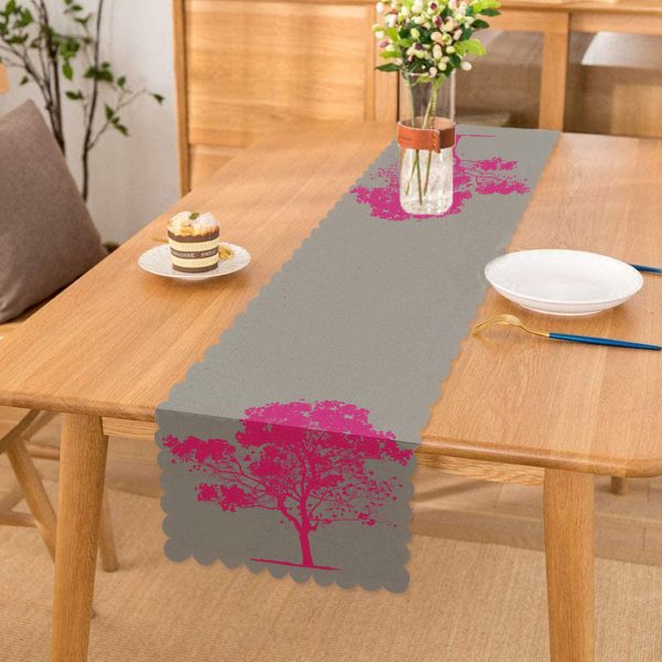 - Runner-5230fusya - Realhomes  Yeşil Zeminde Frida Kahlo Motifli Özel Tasarım Runner Realhomes