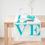 - Runner-529-1 - Realhomes Aşk Temalı Dijital Baskılı Dekoratif Runner Realhomes