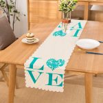 - Runner-529 - Realhomes Aşk Temalı Dijital Baskılı Dekoratif Runner Realhomes