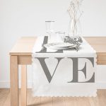 - Runner-530-1 - Realhomes  Aşk Temalı Dijital Baskılı Dekoratif Runner Realhomes