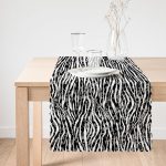 - Runner-5325-1 - Realhomes Zebra Desenli Özel Tasarım Dekoratif Runner Realhomes