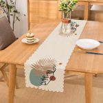 Botanik Portre Desenli Özel Tasarım Runner Realhomes