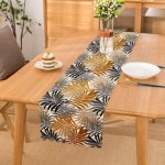 - Runner-5351 - Realhomes  Renkli Yapraklar Üzerinde Nokta Tasarımlı Runner Realhomes