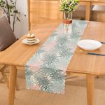 - Runner-5356 - Realhomes  Mavi Yapraklar Üzerinde Nokta Tasarımlı Runner Realhomes