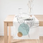 Karakalem Botanik Yaprak Desenli Runner Realhomes