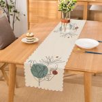 - Runner-5371 - Realhomes  Portre Çizim Üzerinde Yaprak Desenli Dekoratif Runner Realhomes