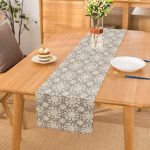 - Runner-5388 - Realhomes  Gri Kot Desenli Güneş Motifli Dekoratif Modern Runner Realhomes