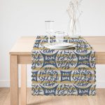 - Runner-5398-1 - Realhomes  Kot Desende Yazı Motifli Özel Tasarım Dekoratif Runner Realhomes