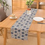 - Runner-5404 - Realhomes  Gri Kot Zemin Üzerinde Kristal Taneleri Motifli Runner Realhomes