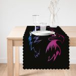 Siyah Zeminde Neon Kartal Motifli Runner Realhomes