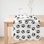 Köpek Ayak İzi Desenli Özel Tasarım Modern Runner Realhomes