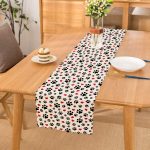 - Runner-5673 - Realhomes Köpek Ayak İzi Desenli Özel Tasarım Dekoratif Runner Realhomes