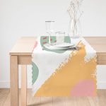 Modern Siyah Beyaz Çizgi Motifli Dekoratif Runner Realhomes