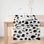 - Runner-5765-1 - Realhomes  Beyaz Zeminde Anlamsız Çizgiler Motifli Runner Realhomes