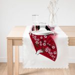 - Runner-5814-1 - Realhomes Kırmızı Yelpazeli Şaman Japon Kadın Dijital Baskılı Runner Realhomes