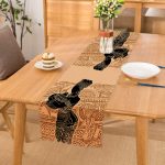 Etnik Desen Zeminli Afrika Kadın Motifli Dekoratif Runner Realhomes