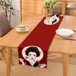 - Runner-5843 - Realhomes Suşi Yiyen Japon Kız Motifli Modern Runner Realhomes