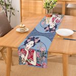 Inci Kolyeli Japon Kadın Dijital Baskılı Modern Runner Realhomes