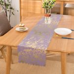 - Runner-7013 - Realhomes Mor Renkli Gradyan Desenli Dijital Baskılı Modern Runner Realhomes