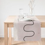 Renkli Onedraw Çizimli Dijital Baskılı Modern Runner Realhomes